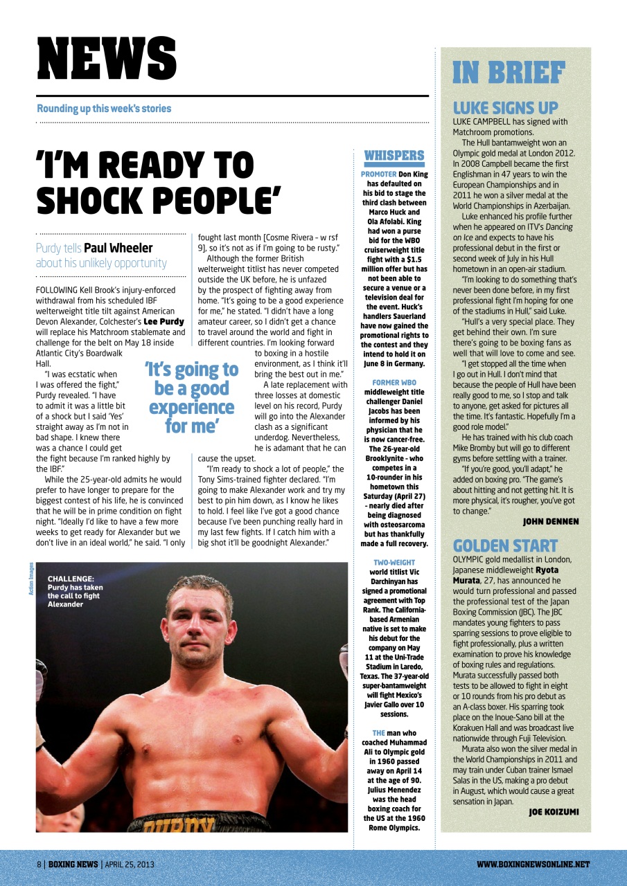Boxing News Preview Pages