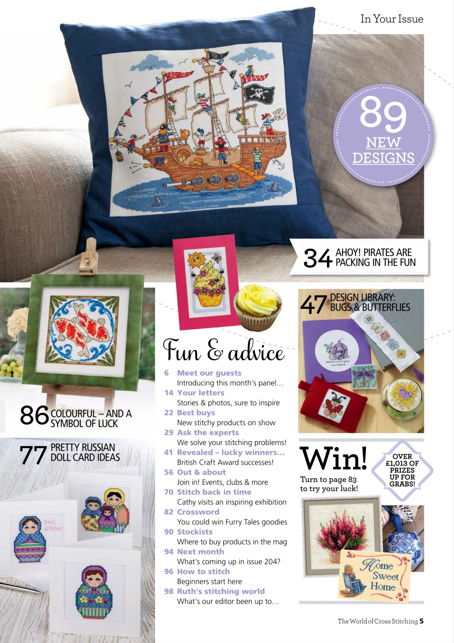 The World of Cross Stitching Preview Pages