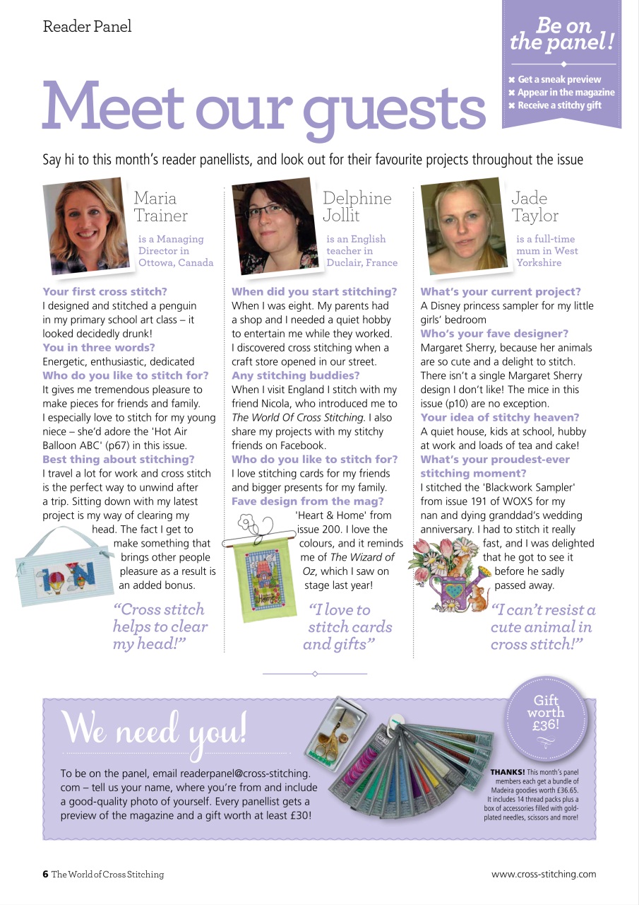 The World of Cross Stitching Preview Pages