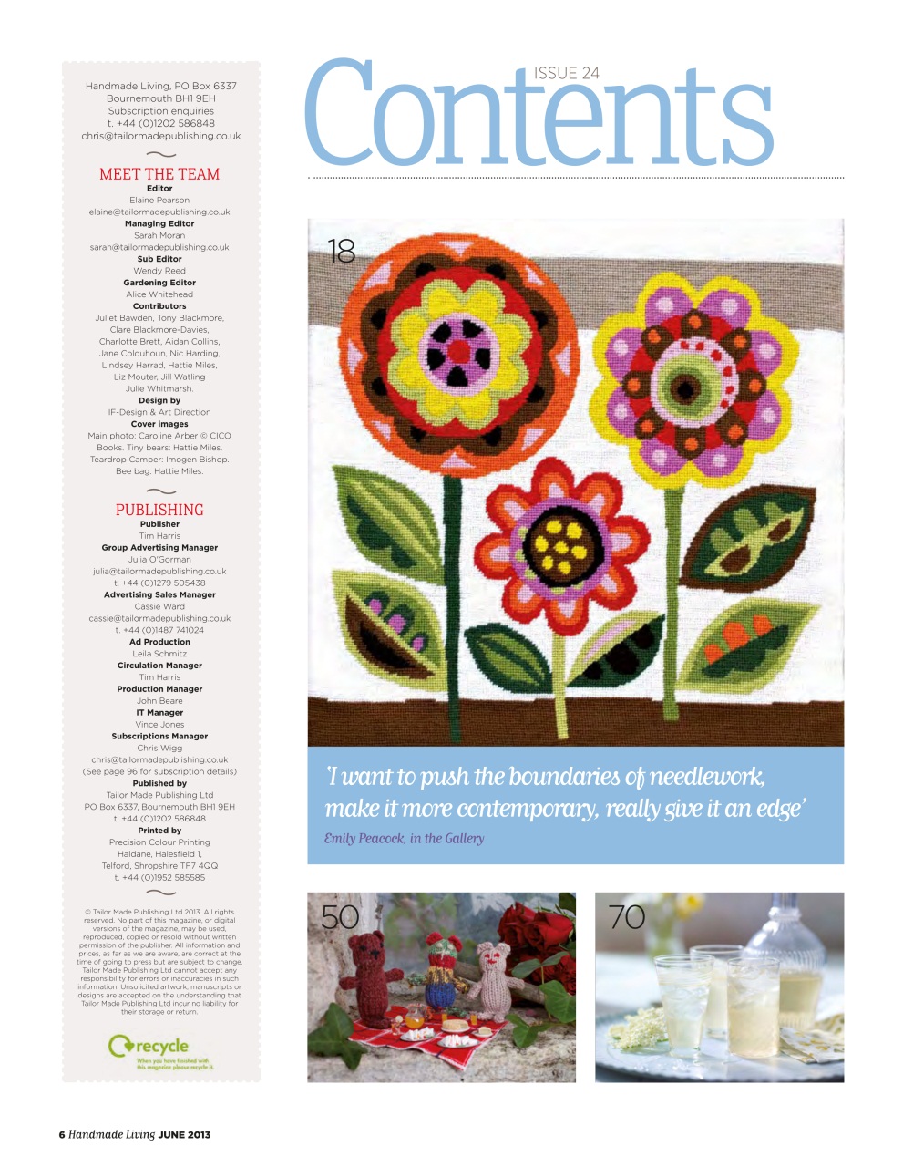 Handmade Living Preview Pages