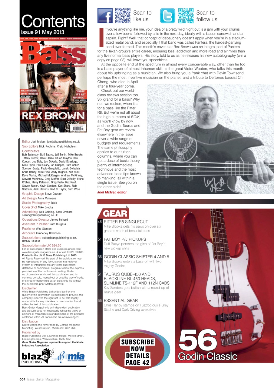 Bass Player UK Preview Pages