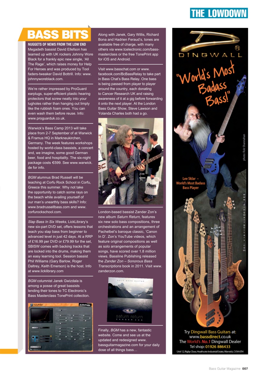 Bass Player UK Preview Pages