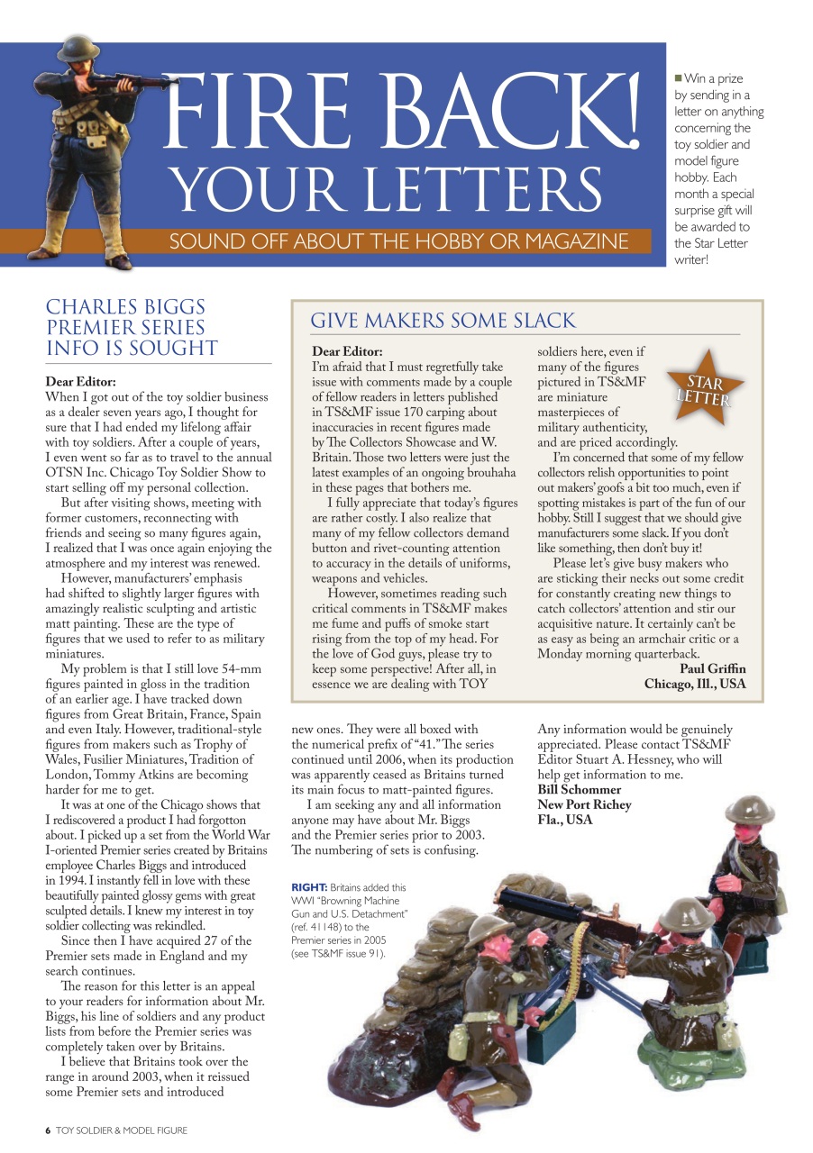 Toy Soldier & Model Figure Preview Pages