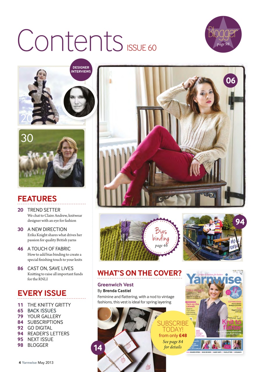 Yarnwise Preview Pages