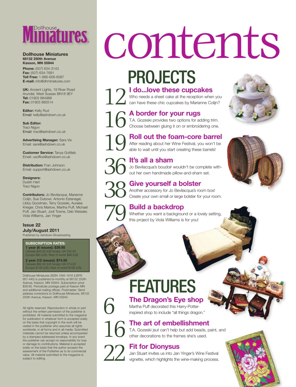 Dollhouse Miniatures Preview Pages