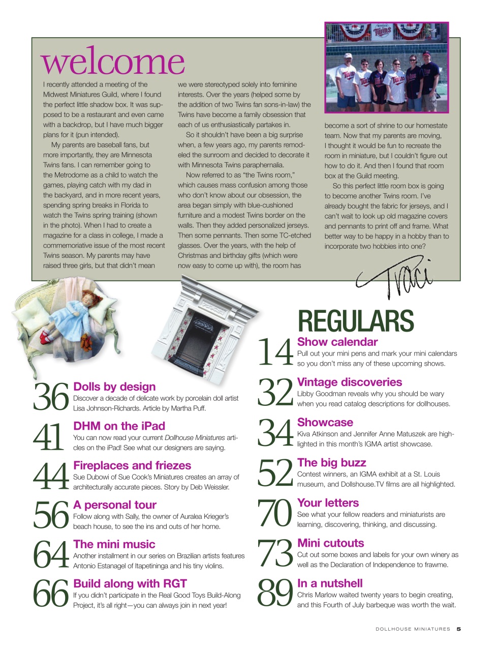 Dollhouse Miniatures Preview Pages