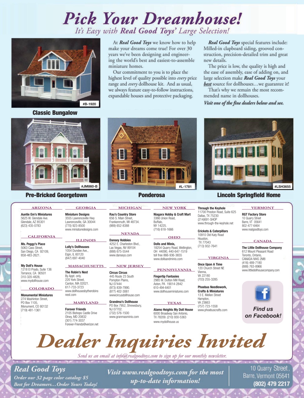 Dollhouse Miniatures Preview Pages