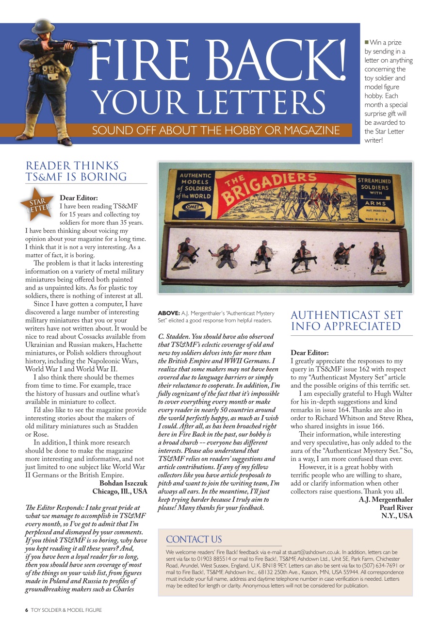 Toy Soldier & Model Figure Preview Pages