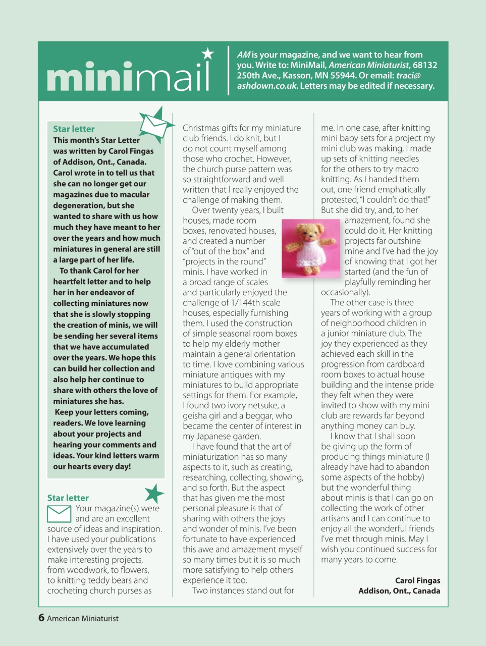 American Miniaturist Preview Pages