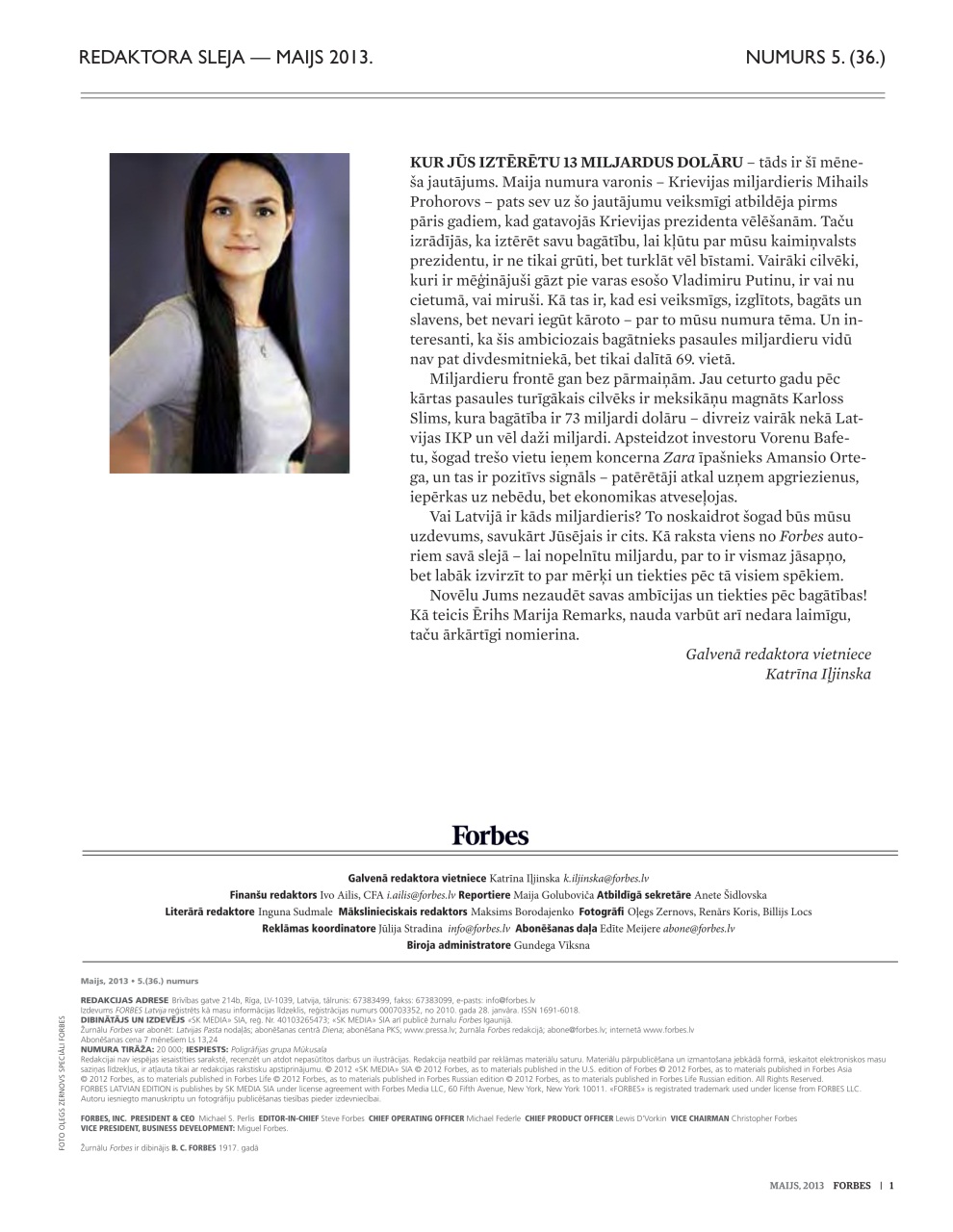 Forbes Latvia Preview Pages