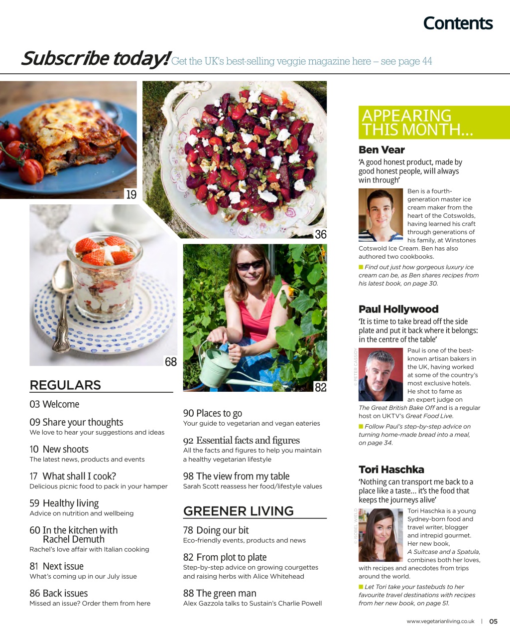 Vegetarian Living Preview Pages