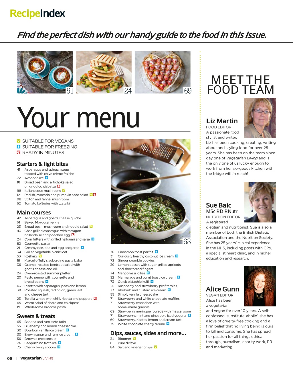 Vegetarian Living Preview Pages