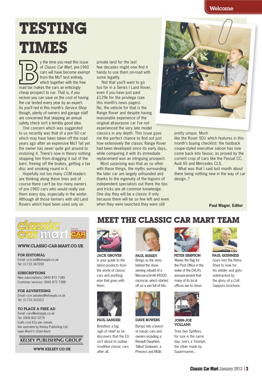 Classic Car Mart Preview Pages