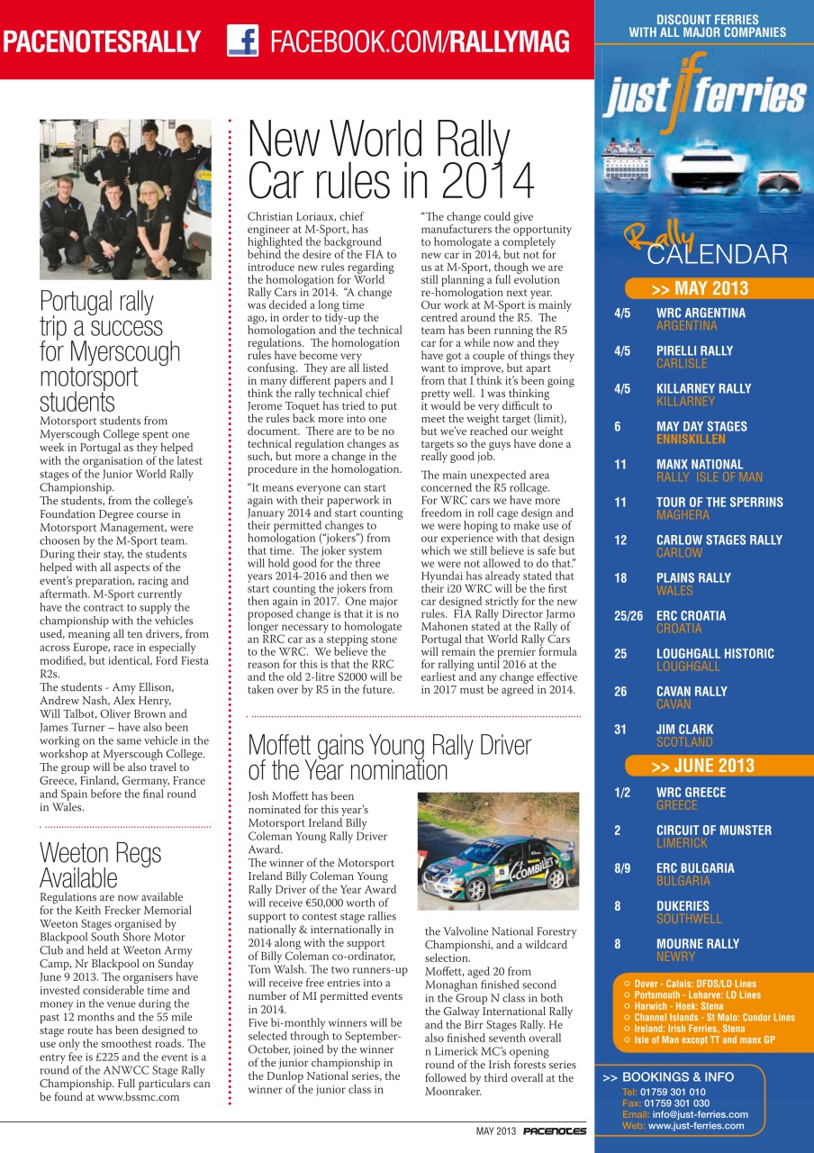 Pacenotes Rally magazine Preview Pages