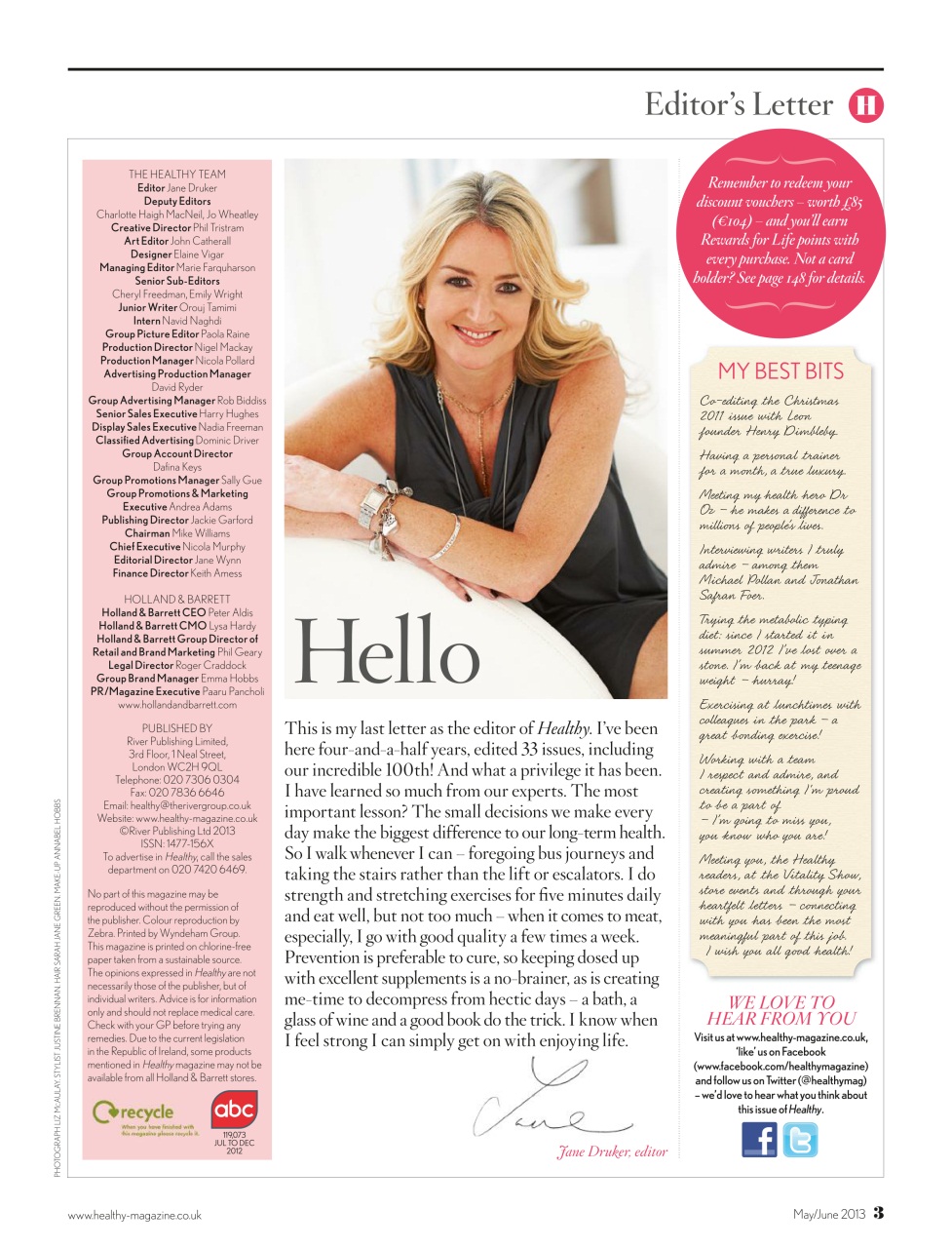 Healthy Magazine Preview Pages