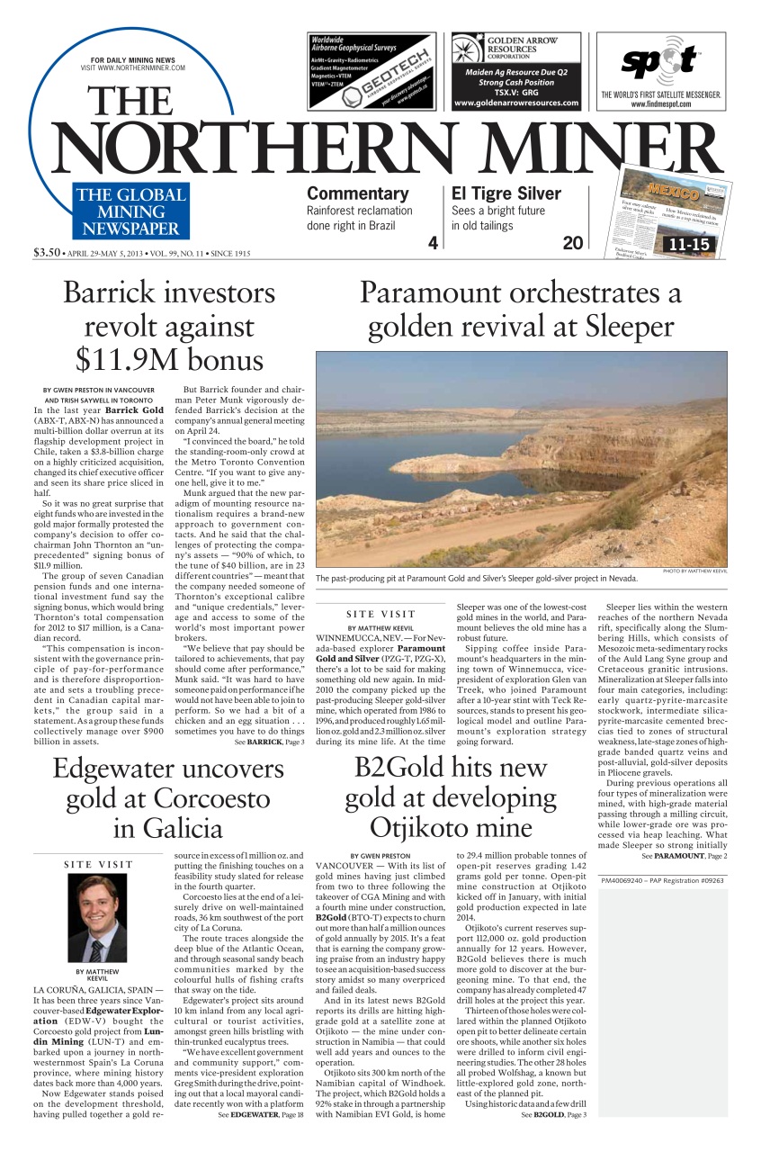 The Northern Miner Preview Pages