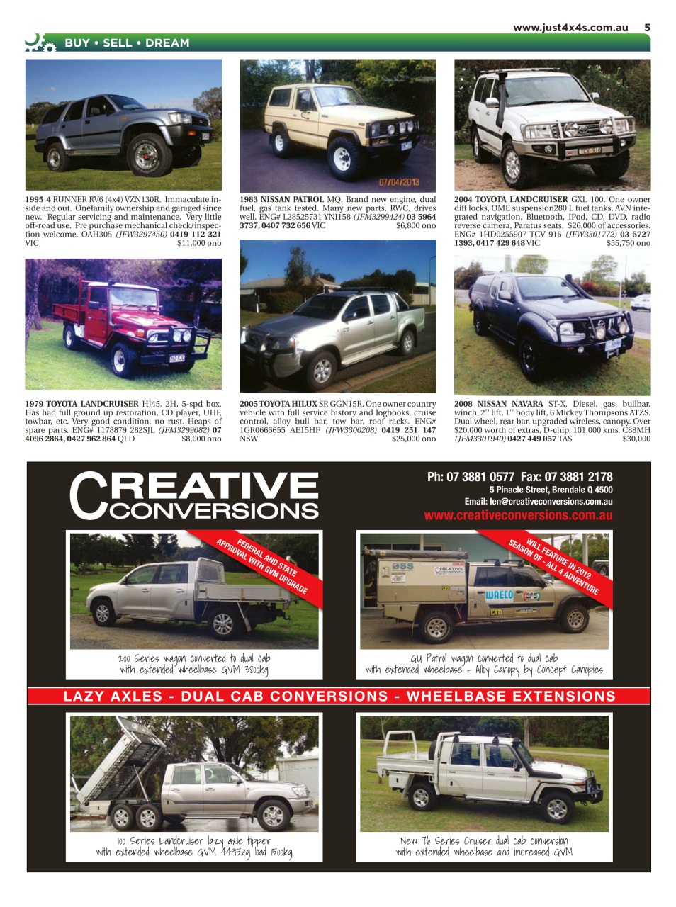 JUST 4X4S Preview Pages