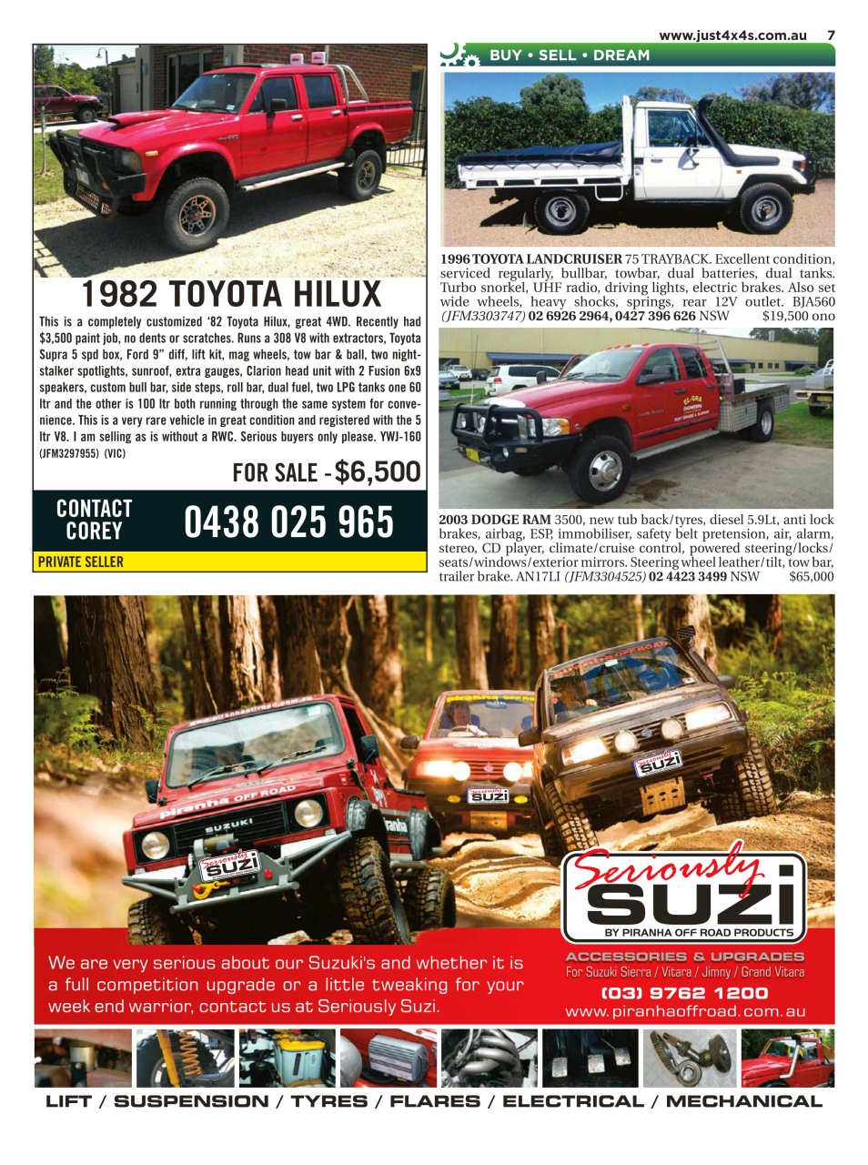 JUST 4X4S Preview Pages