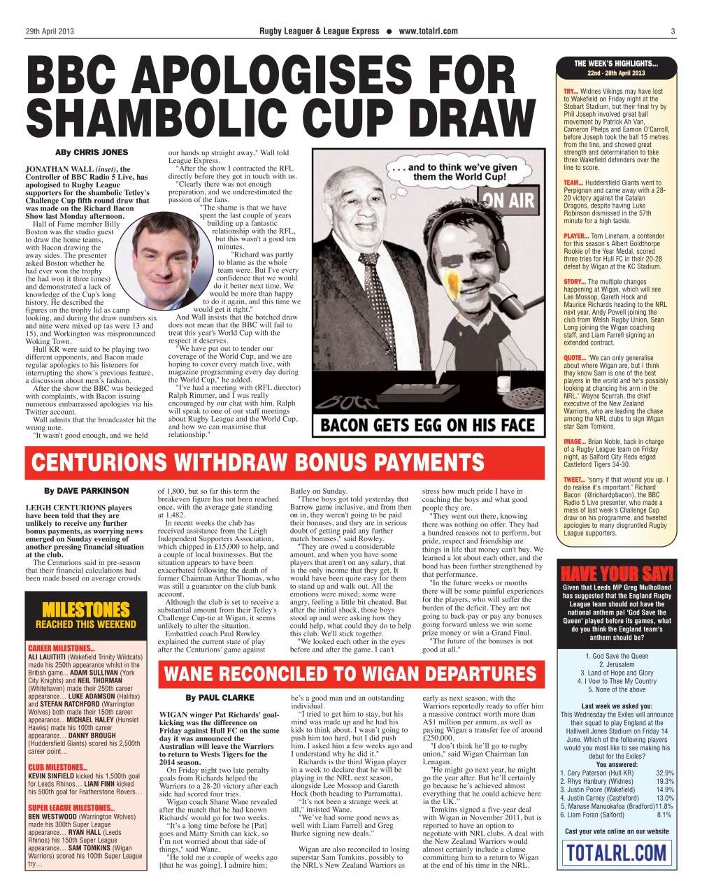 League Express Preview Pages