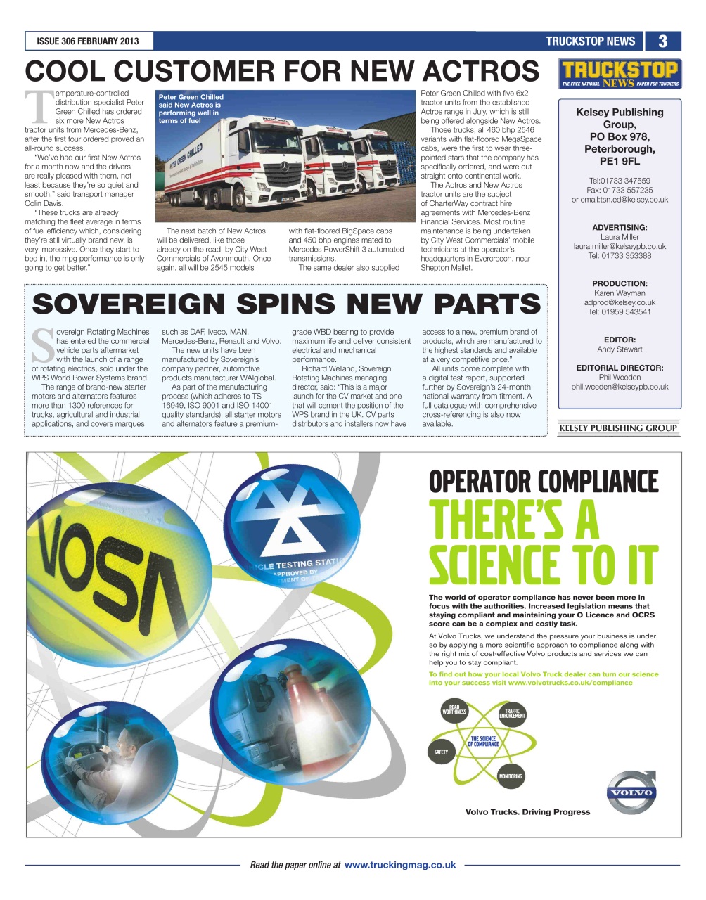 Truckstop News Preview Pages