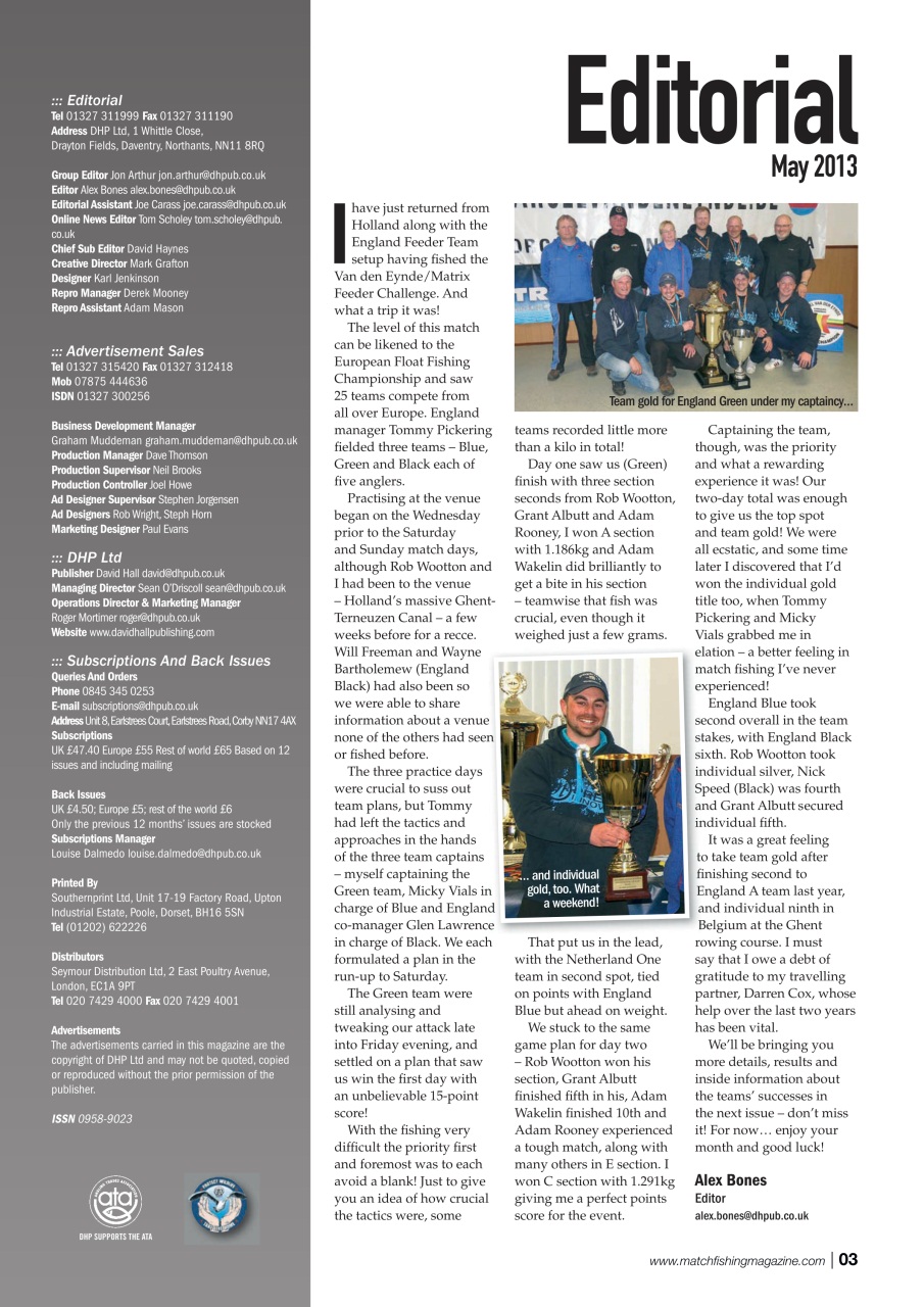 Match Fishing Preview Pages