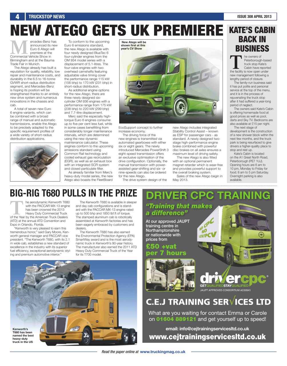 Truckstop News Preview Pages