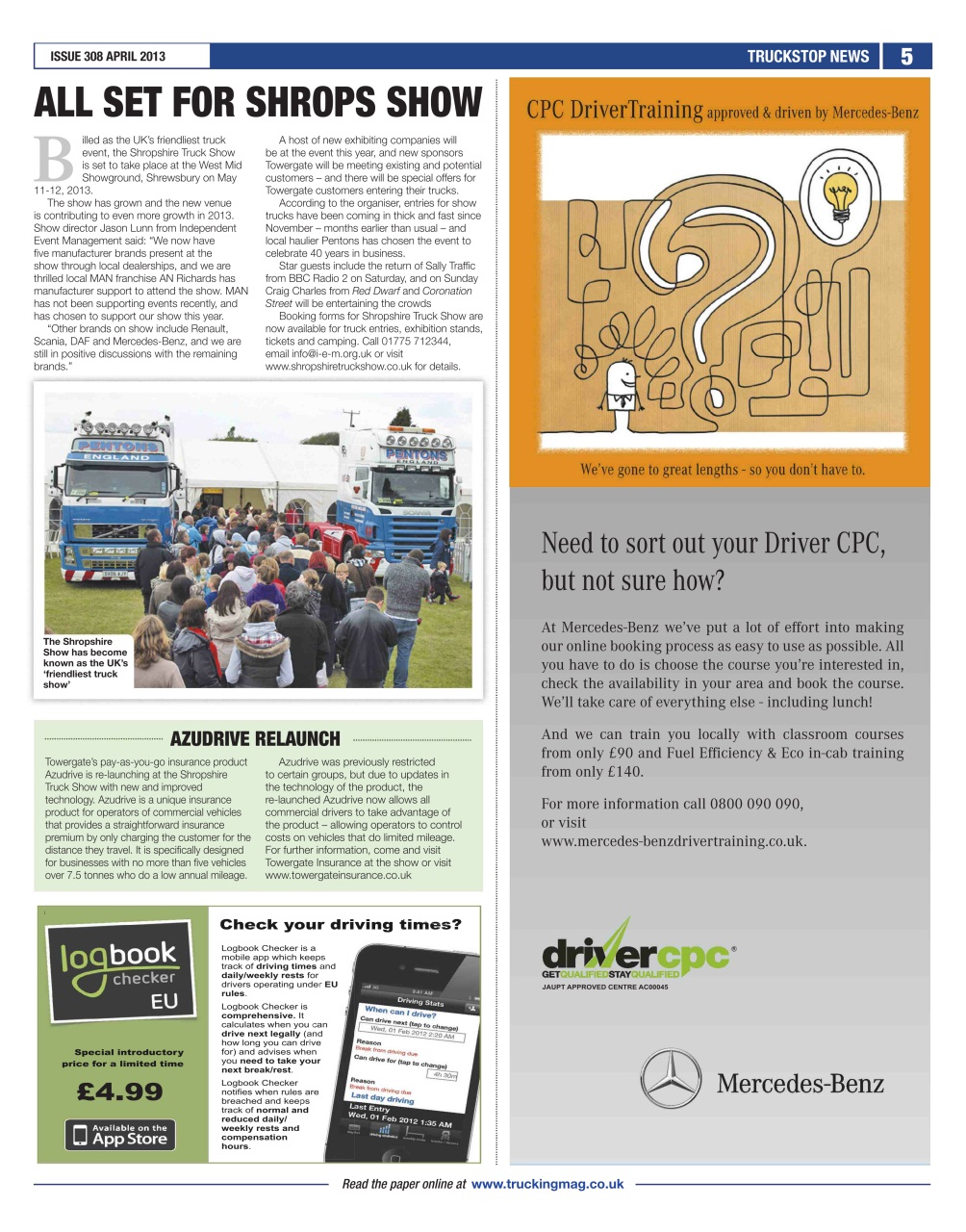 Truckstop News Preview Pages