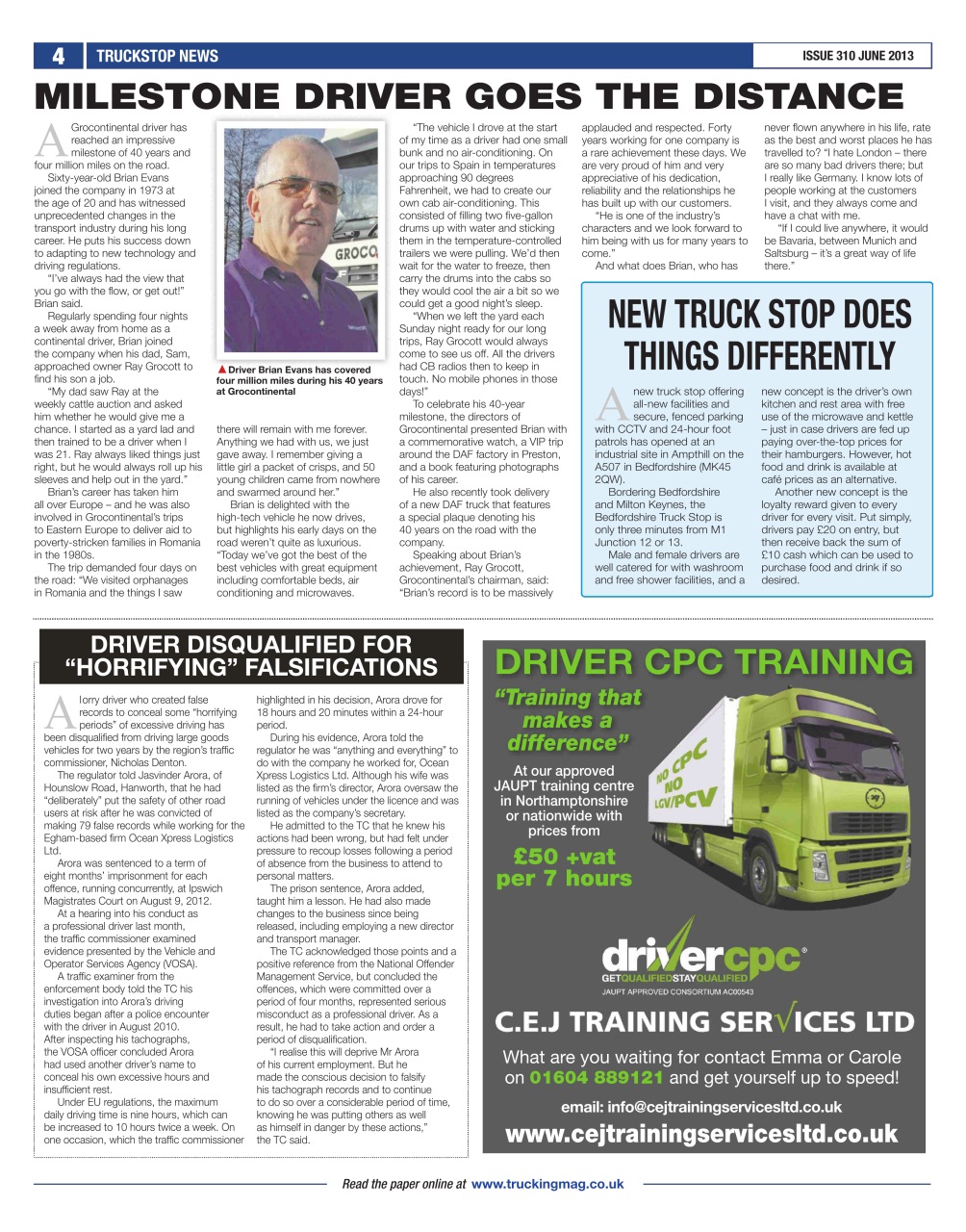 Truckstop News Preview Pages