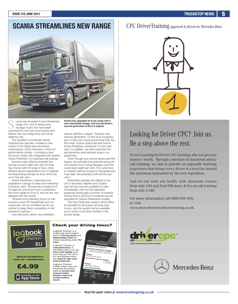 Truckstop News Preview Pages