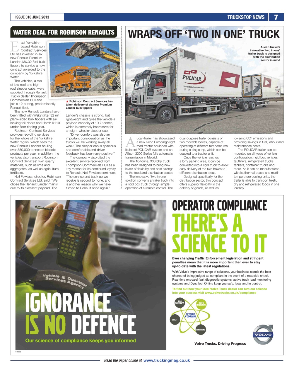 Truckstop News Preview Pages