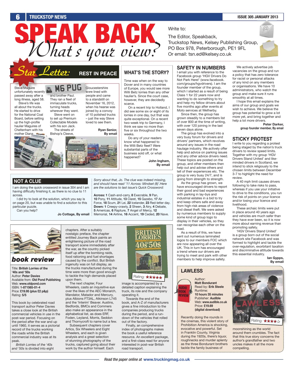 Truckstop News Preview Pages