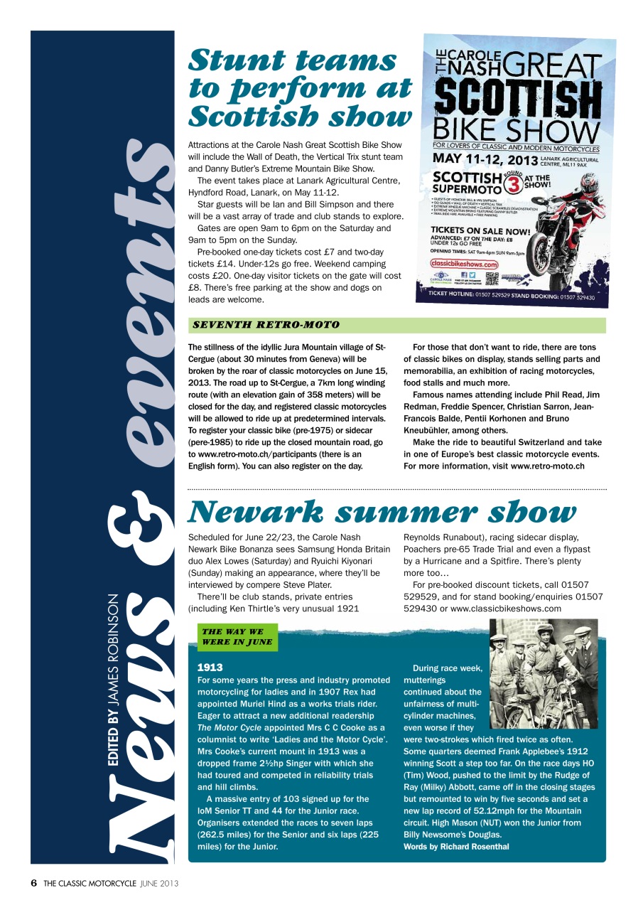 The Classic MotorCycle Preview Pages