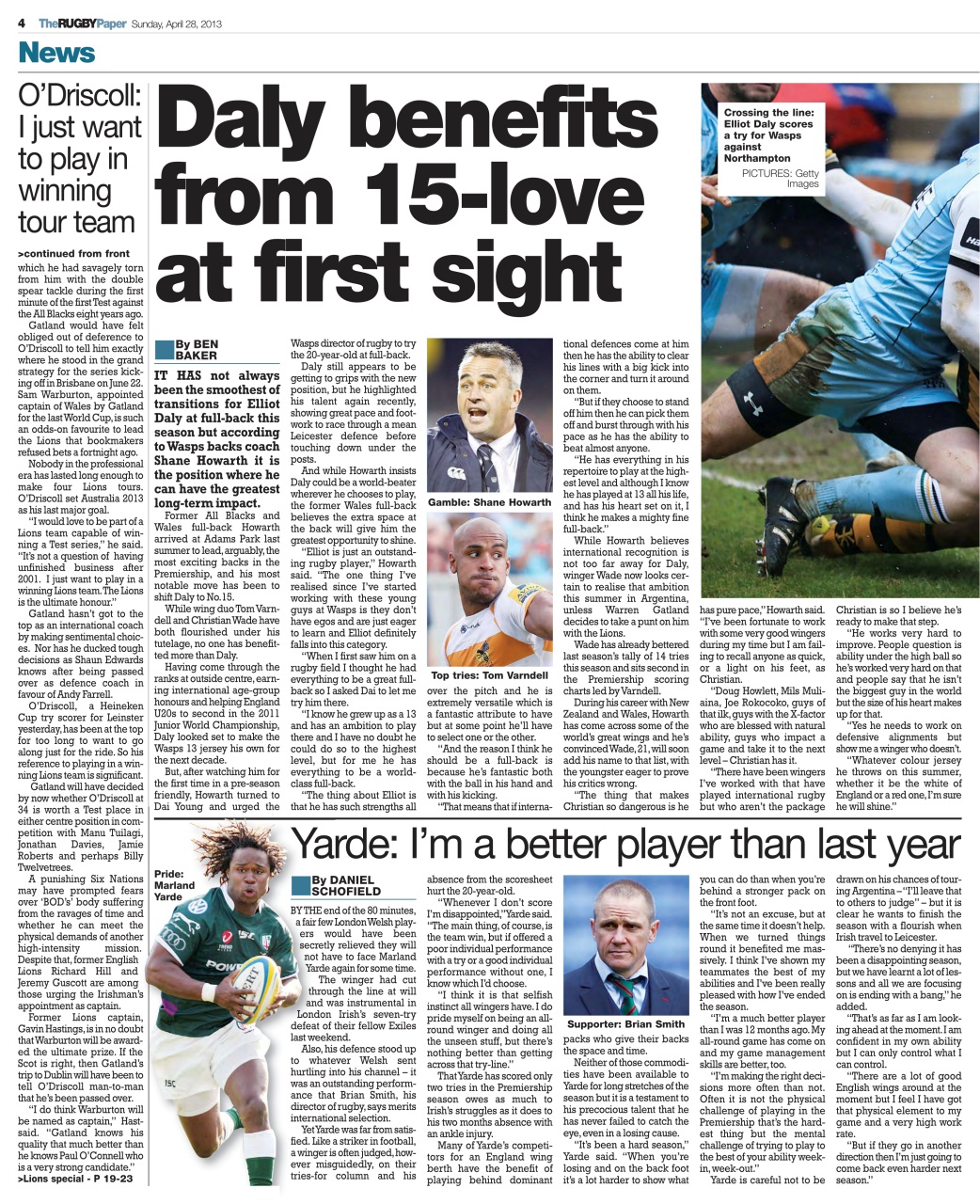 The Rugby Paper Preview Pages