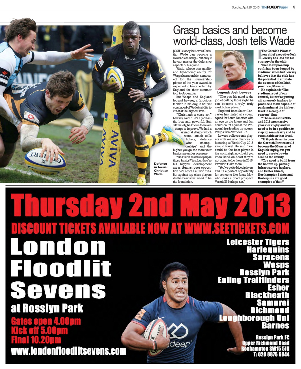 The Rugby Paper Preview Pages