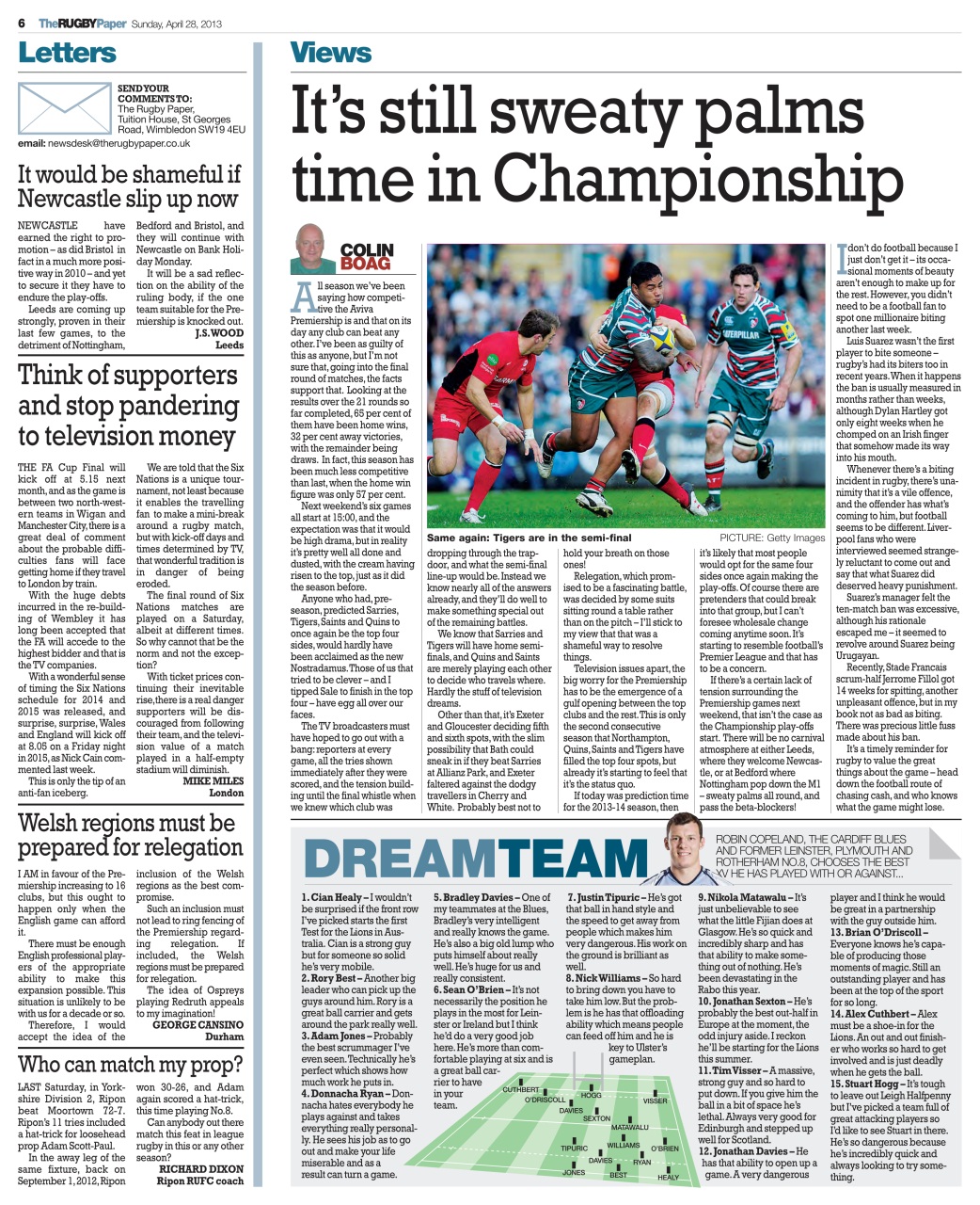 The Rugby Paper Preview Pages