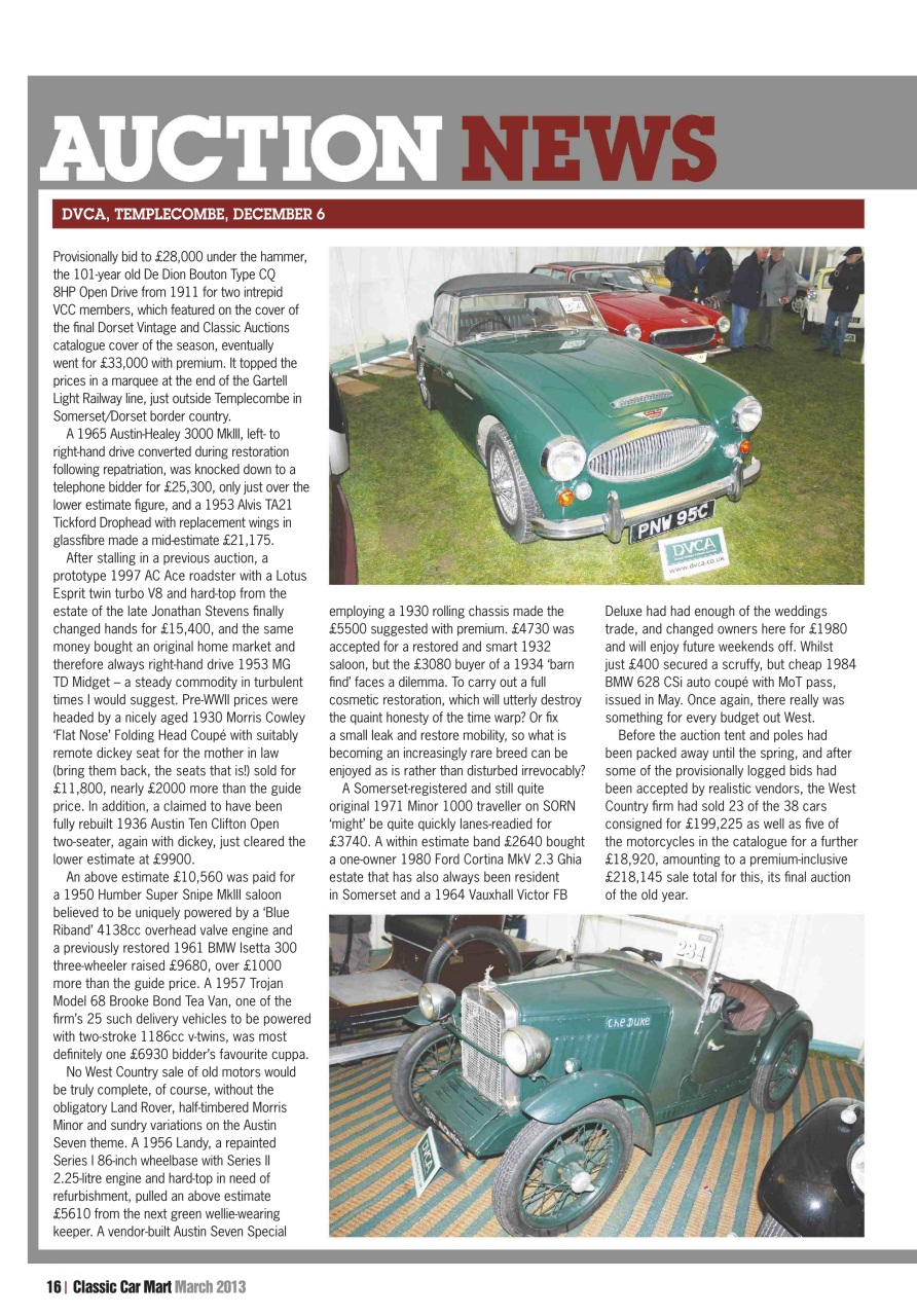 Classic Car Mart Preview Pages