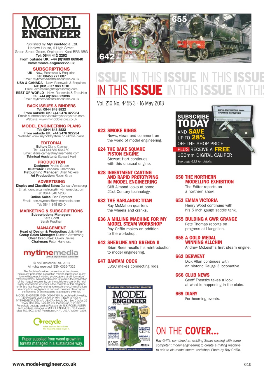 Model Engineer Preview Pages