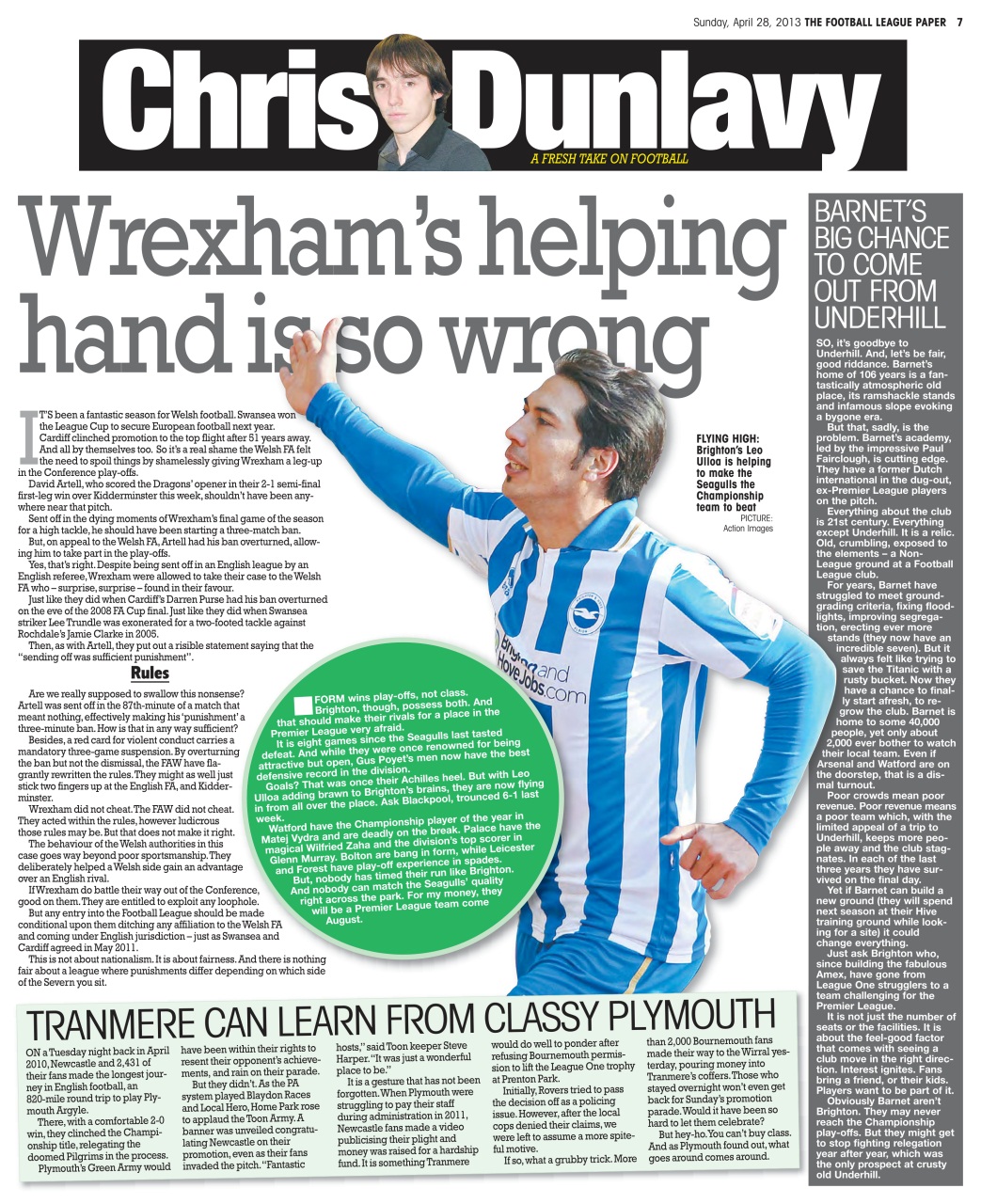 The Football League Paper Preview Pages