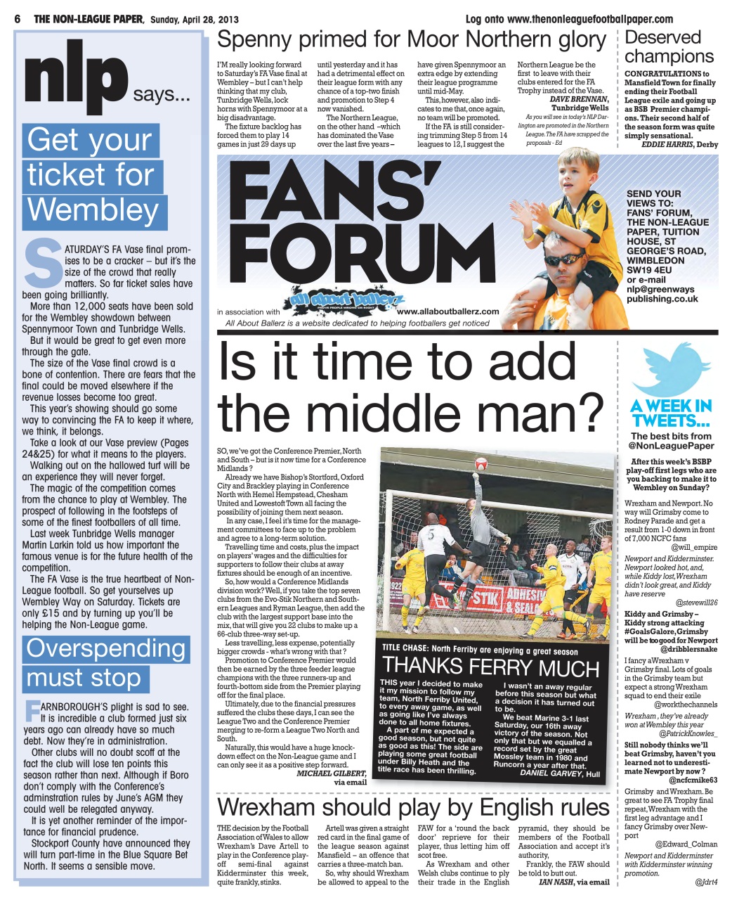 The Non-League Football Paper Preview Pages