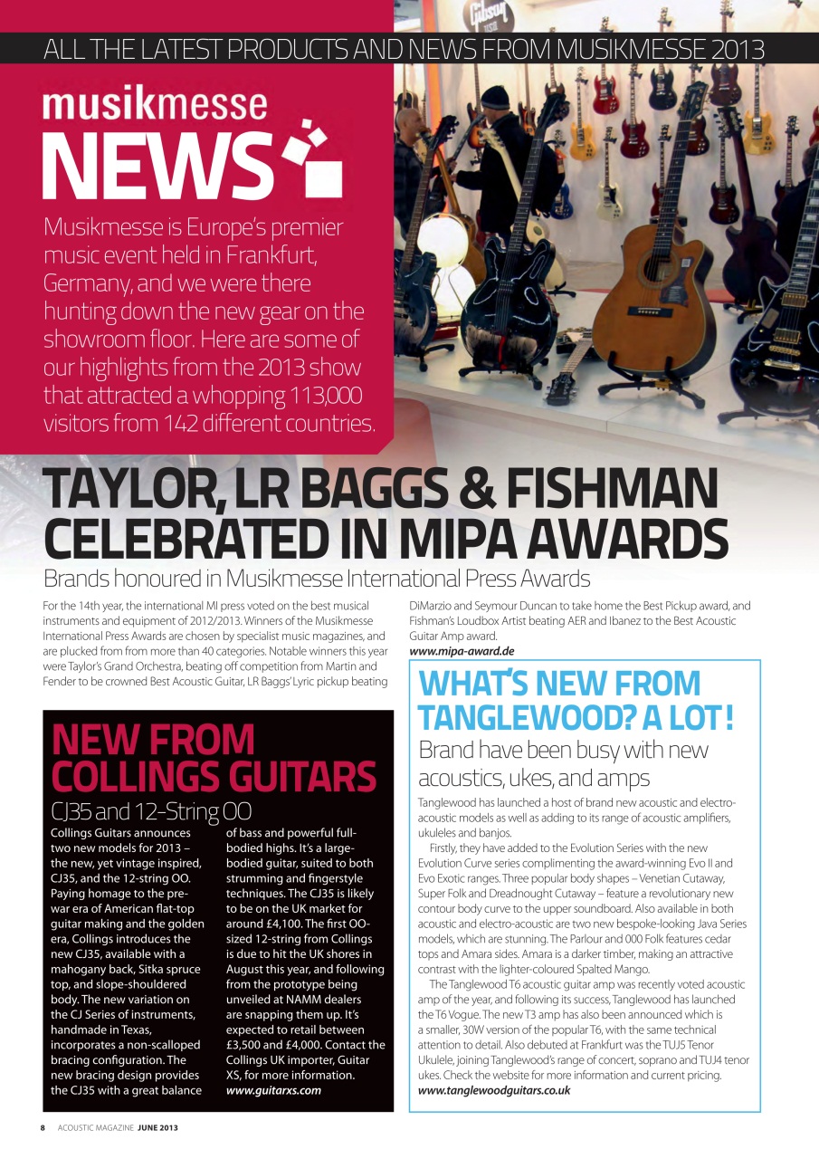 Acoustic Preview Pages