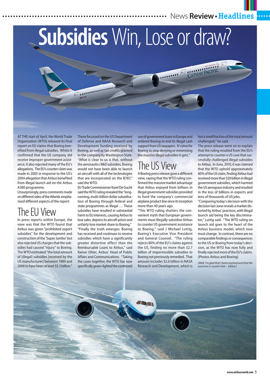 Airliner World Preview Pages