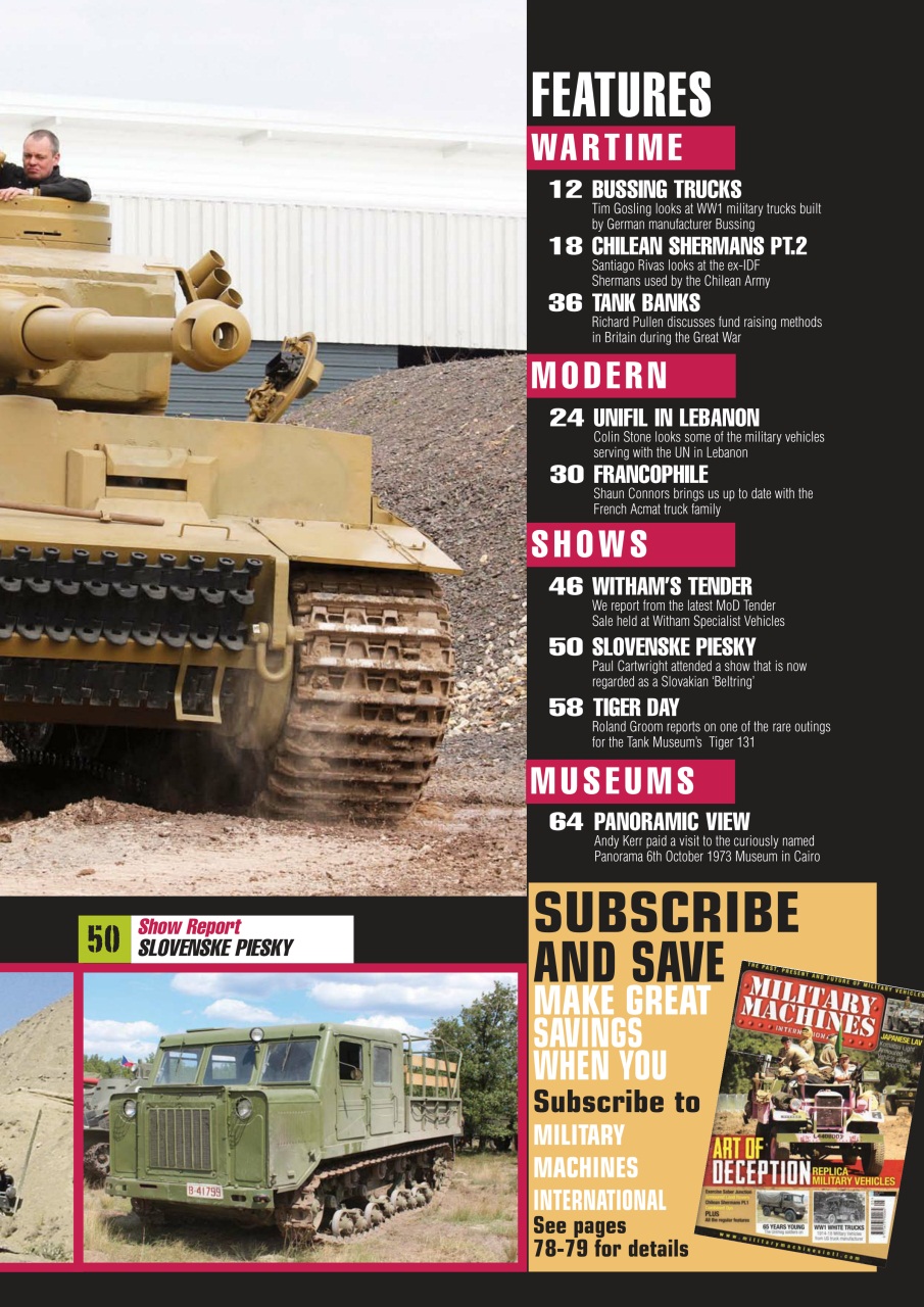 Military Machines International Preview Pages