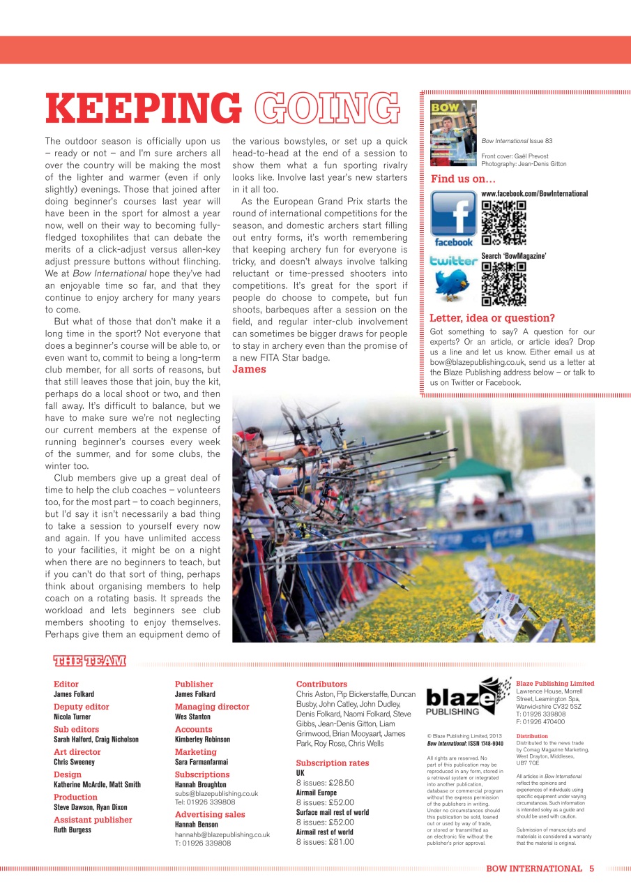 Bow International Preview Pages