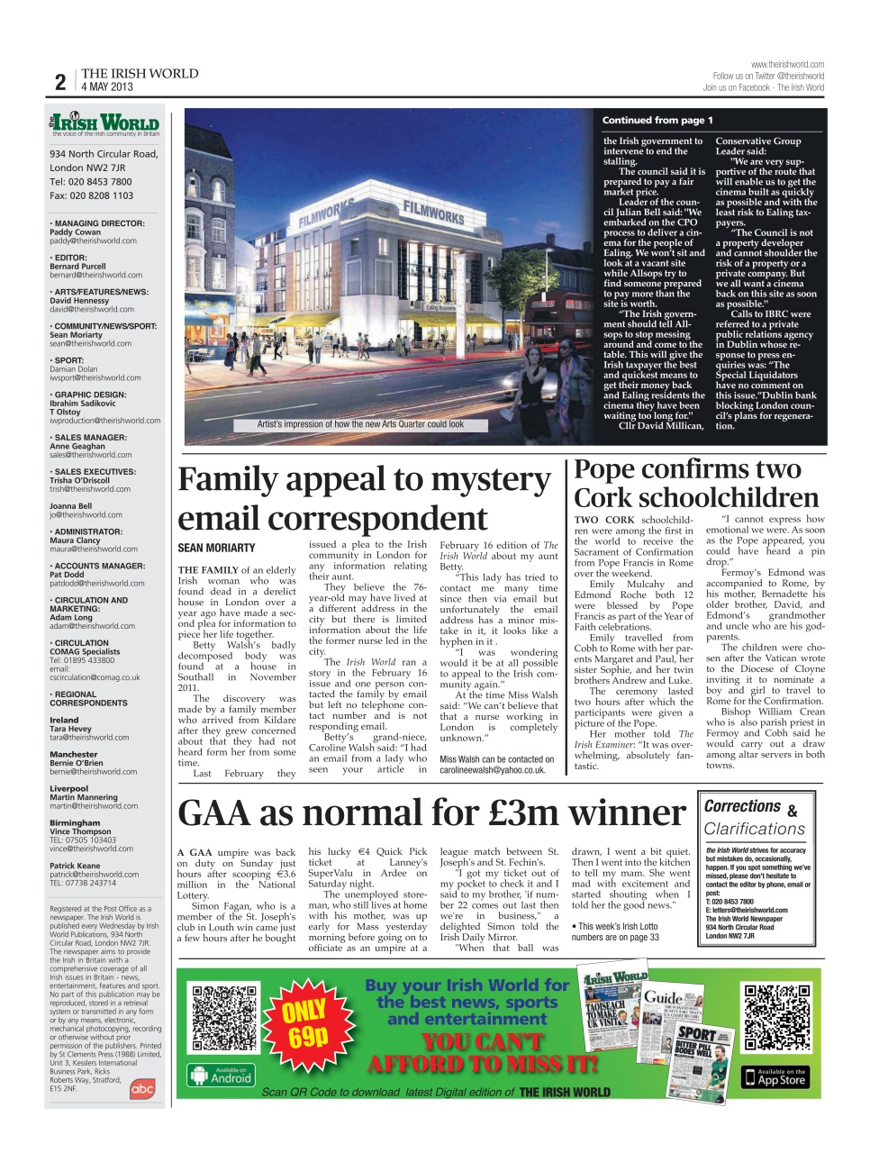 Irish World Preview Pages