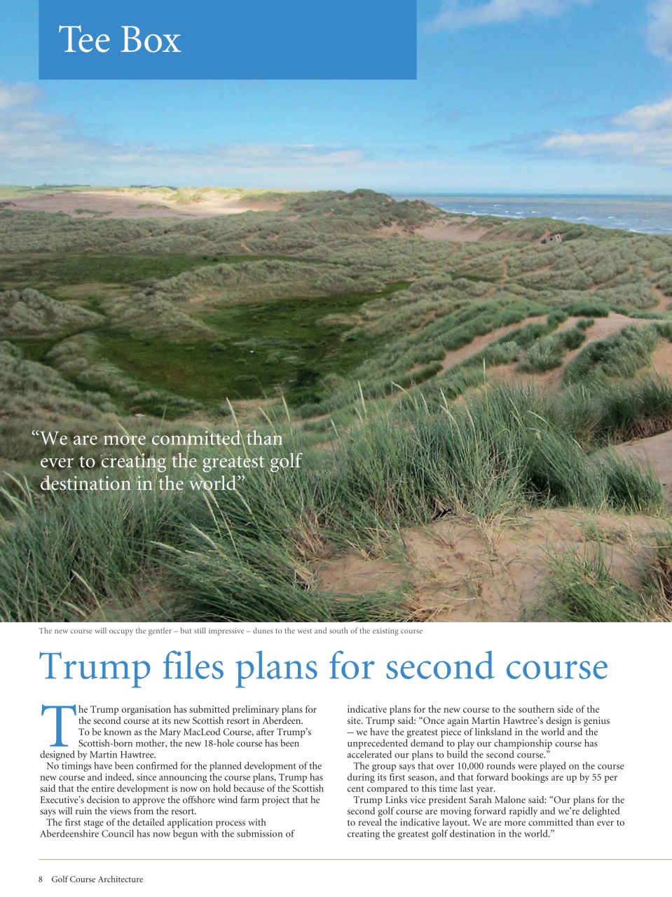 Golf Course Architecture Preview Pages