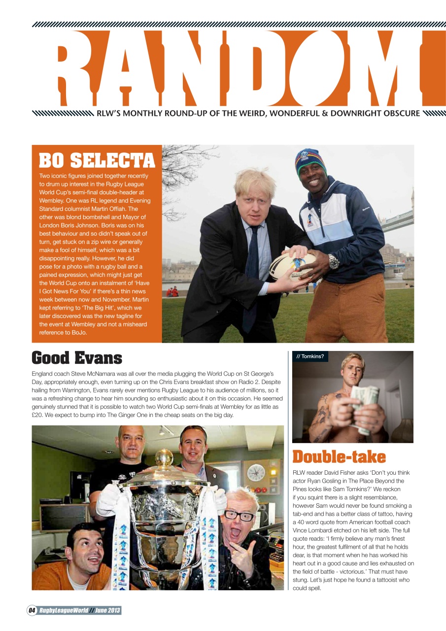 Rugby League World Preview Pages