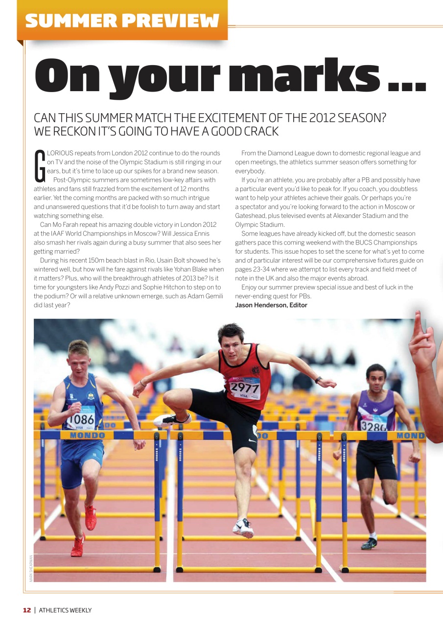 AW – Athletics Weekly Magazine Preview Pages