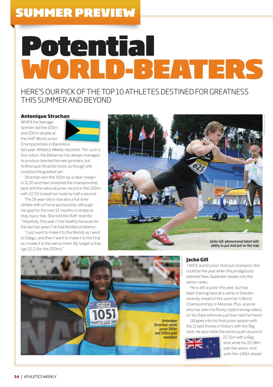 AW – Athletics Weekly Magazine Preview Pages