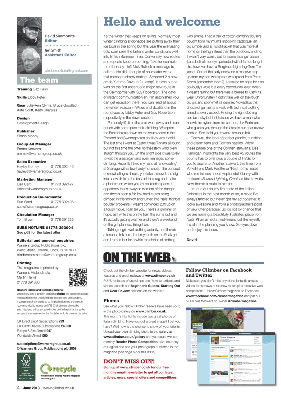 Climber Preview Pages