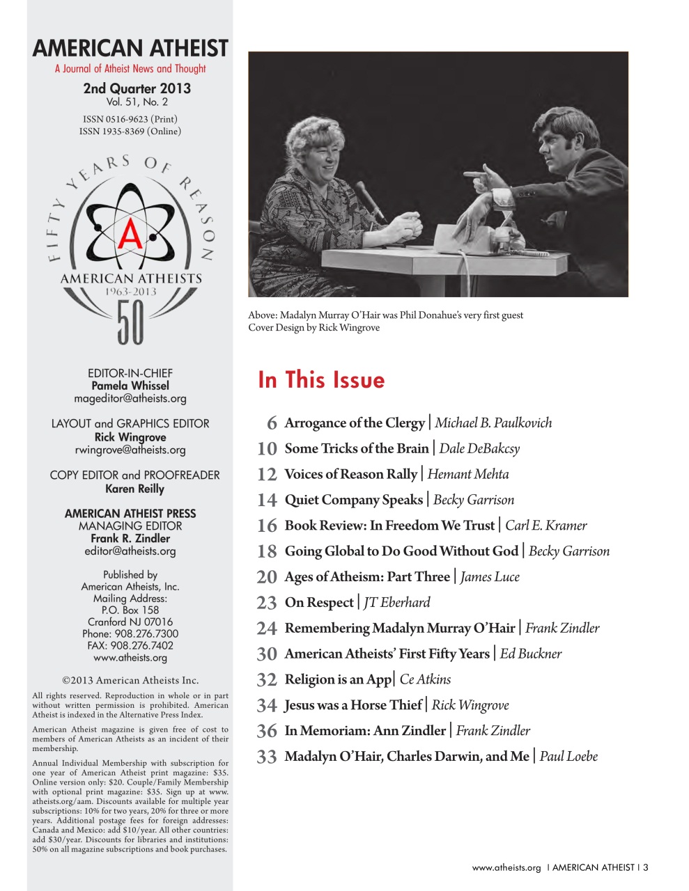 American Atheist Preview Pages